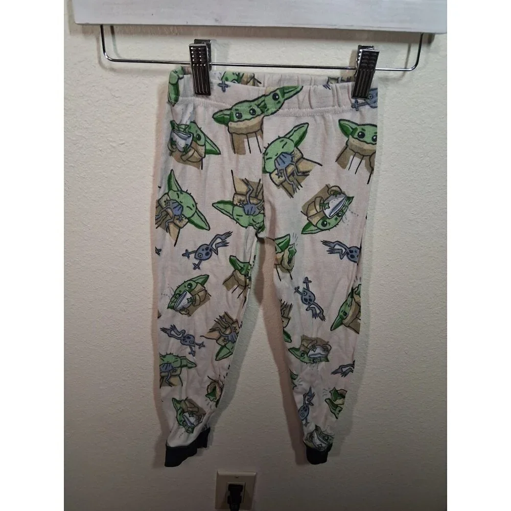 Star Wars Baby Yoda Mandalorian Pajama Set 2 Piece Cotton Unisex Size 6